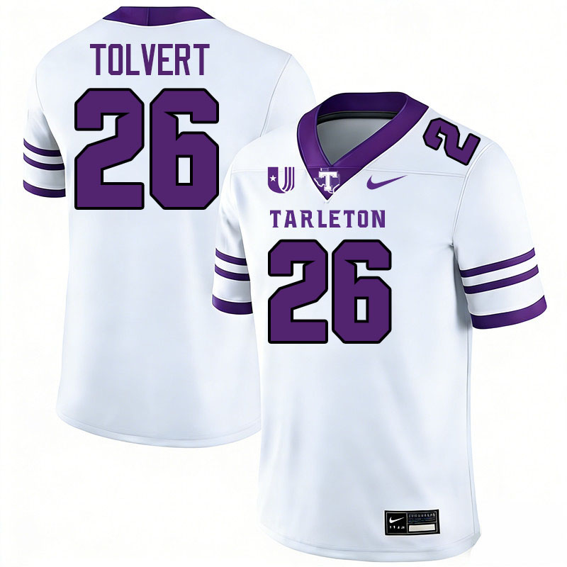 Tarleton State Texans # College Football Jerseys,Uniforms Stitched-White